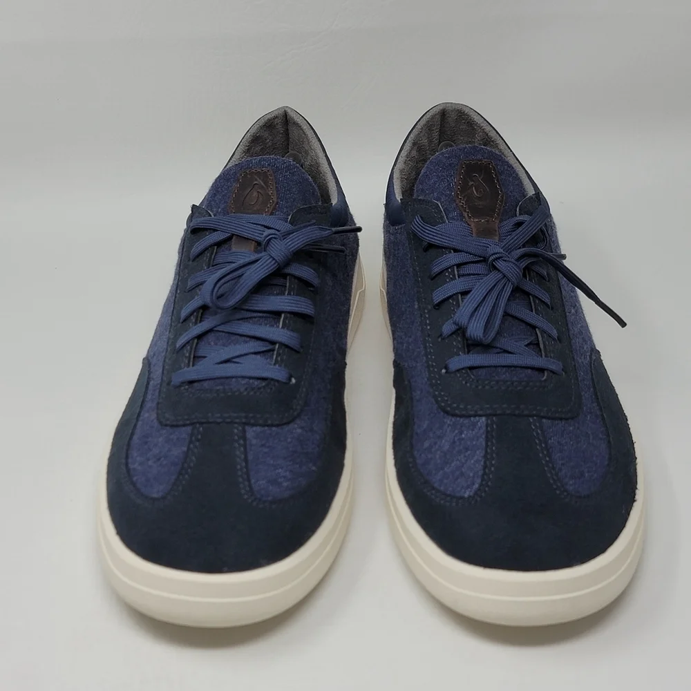 Olukai Men's Size 11.5 Puliki 10528 Blue Indigo  Casual Sneakers Shoes New